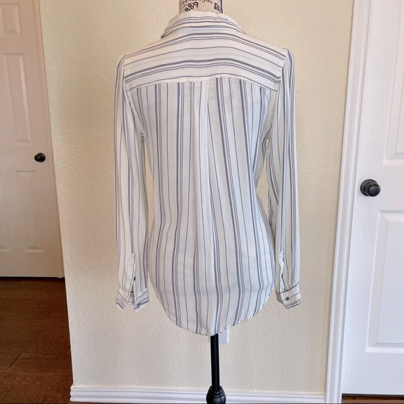 SUSINA Stripped Button Down Top - Women’s XS - Super Soft - Picture 6 of 9